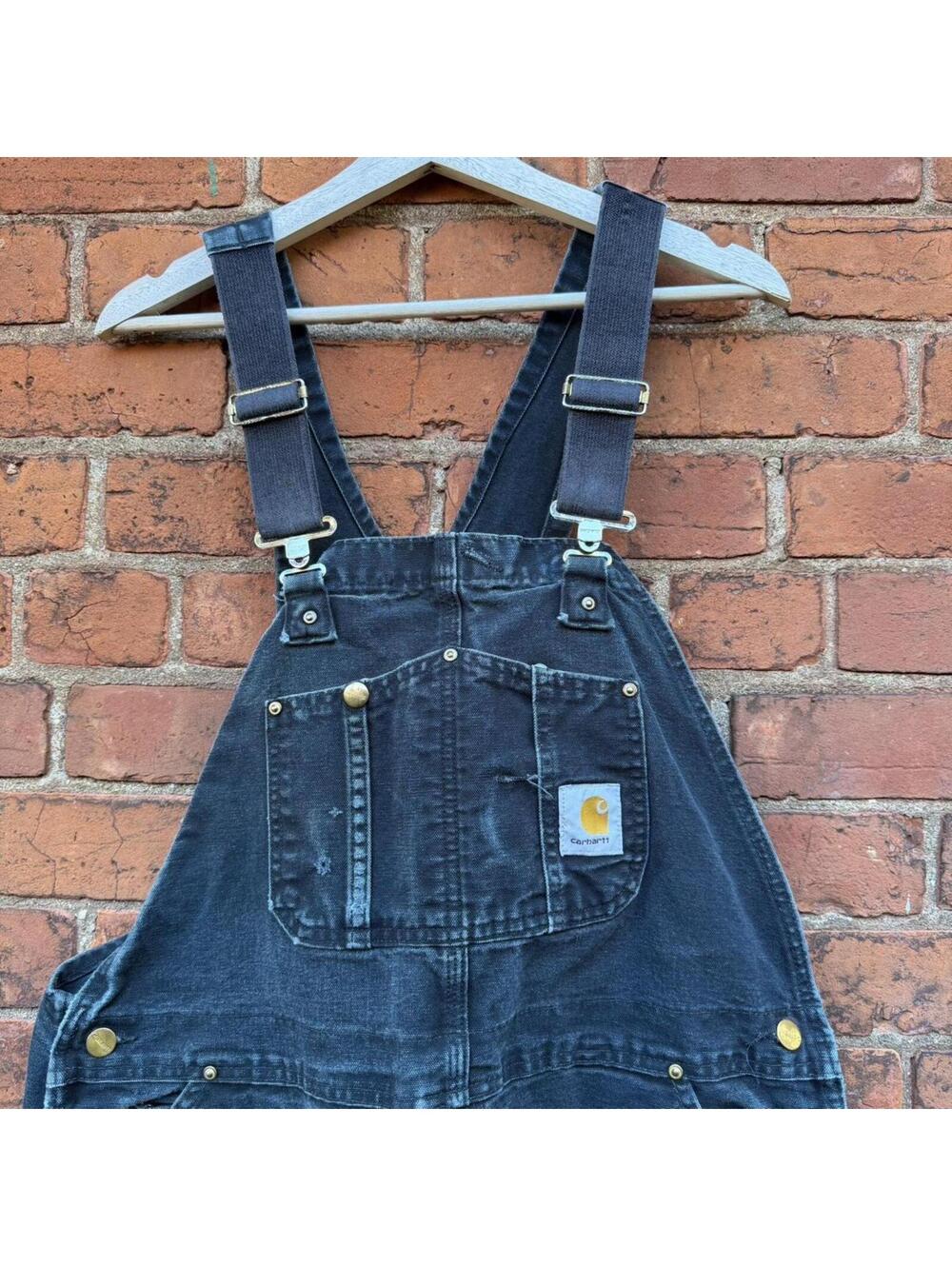 vintage carhartt double knee overalls 00s 40x30
